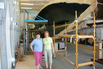 Our first sight of her